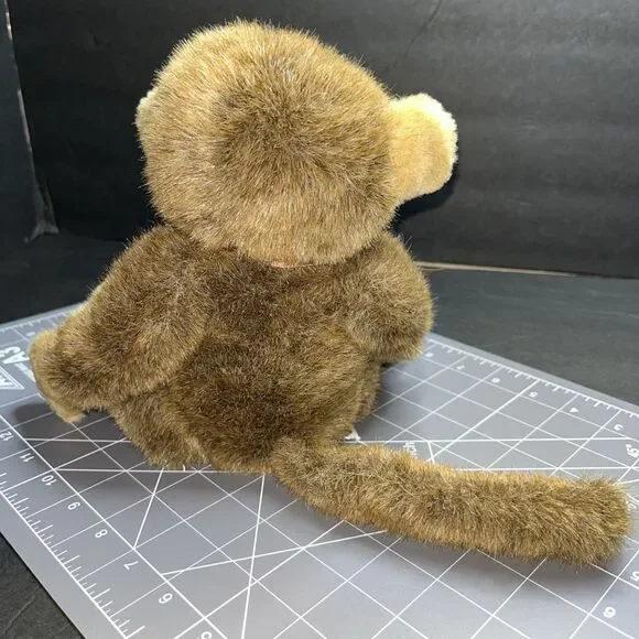 Russ Berrie “Jimby” Monkey Brown Monkey With Ribbon Bow VTG Stuffed Animal Toy - Picture 4 of 10